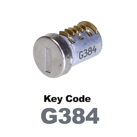 Global Replacement Lock Cylinder, For Non-Master Key Applications, For use in Locks with Key Code G384 KC-SNM-NK-384